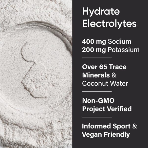 Sports Research Hydrate Electrolytes Powder Packets - Sugar-Free & Naturally Flavored with Vitamins, Minerals, and Coconut Water - Supports Hydration - 16 Packets - Variety Pack - Image 7